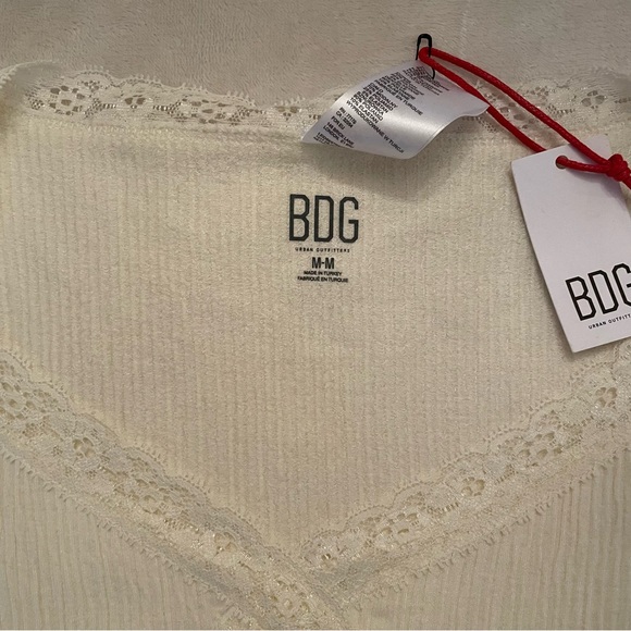 BDG Urban Outfitters London Womens Cross Lace Baby Tee size medium NWT - Picture 7 of 13